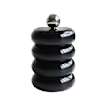 Miniatyrbillede 1 af 8: Nordisk stil Qtip-holder Dispenser Desktop Støvsikker Bomuldspind Opbevaringsbeholder Donut Form Makeup Opbevaringsboks med låg Sort 4 lag