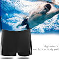 Miniatyrbillede 6 af 8: Mænd Sport Badetøj Racing Svømning Trunks Hurtigtørrende Briefs Svømmedragt (Silver Line 3XL)