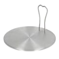 Miniatyrbilde 4 av 8: Varmefordelingsplate i rustfritt stål induksjonsplate elektrisk induksjonskomfyr diffusoradapter for hjemmekjøkken 16# 15,5 cm/6,1 tommer