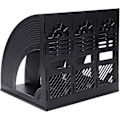 Miniatyrbillede 4 af 5: Skrivebordsfilorganiser Filholder Tredobbelt Robust Skrivebordsdokument Kabinet Rack Plastikrammer