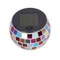 Miniatyrbillede 4 af 8: Solcelledrevet dekorationslys smukt glas farverig rombeform design sollampe til bryllupsdekorationer
