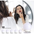 Miniatyrbillede 4 af 5: LED Vanity Lys Strip Kit med 10 Dæmpbare Pærer til Makeup Spejl i Fuld Længde, Vægspejl, Plug-In Vanity Spejl Lys med