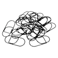 Miniatyrbillede 4 af 8: 20 stk smarte papirclips store sorte plastikbeklædte tråd Multi-purpose søde papirclips til hjemmeskolekontoret