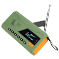 Miniatyrbilde 5 av 8: Håndsveiv solradio LCD-skjerm 3 lademoduser Støtte DAB FM BT Bærbar nødradio for utendørsreiser