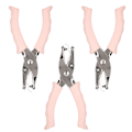 Miniatyrbilde 8 av 8: 3 stk manuell hullmaskin 3 mm enkelt hull håndholdt billettpapir hulltang kuttetang