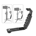 Miniatyrbillede 2 af 5: Praktisk Flash Kamera Greb L Beslag Holder Cold Shoe Mount Dslr Holder Zekai