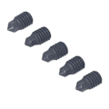 Miniatyrbillede 8 af 8: 5 stk. Hærdet stål dyse High Speed printhoved support 1,75 mm filament til Bambu Lab X1 eller P1P 3D printer Hot End 0,4 mm