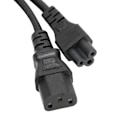 Miniatyrbild 6 av 6: Splitter Power IEC 320 C14 Hane till C13 och C5 Hona Splitteradapterkabel 10A 250V