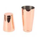Miniatyrbilde 6 av 8: 304 Rustfritt Stål Cocktail Shaker 2 Seksjoner Bartending Mikser Bar Vinkopp Shaker Kobberbelagt med Bunnkopp