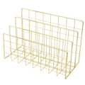 Miniatyrbillede 1 af 8: Brevholder Jern Metal Tre Gitter Bogreolholder Multifunktionel Fil Sorteringsarrangør