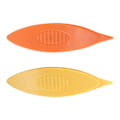Miniatyrbillede 5 af 8: 2 stk. Tatting-skytteler i plast - Tatting-skytteler til håndarbejde, strikning (orange, gul)