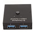 Miniatyrbillede 6 af 8: USB 3.0-switch 2 i 1 ud 1 i 2 ud Bi-directional Metal Shell USB-delingsswitch til computer, printer, telefon