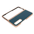Pikkukuva 7 / 8: Samsung Galaxy Z Fold 4 -puhelimen taittuva kotelo, nanoelektroitu nahka, tähtikuvio, naarmuuntumaton suojakotelo, sininen