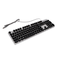 Miniatyrbillede 4 af 8: Mekanisk spilletastatur RBG Baggrundsbelyst USB 104 nøgler Kablet Retro Punk computertastatur til bærbar, sort