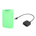 Miniatyrbilde 2 av 8: SATA USB 3.0-adapter 2,5 tommer 3,5 tommer SSD HDD harddisk-kabel datamaskintilbehør beskyttelsesboks (grønn)