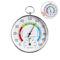 Miniatyrbillede 2 af 5: Termometer med fugtighedsmåler til sporing af maksimale og minimale temperaturer