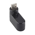 Pikkukuva 8 / 8: USB jakaja Mini Kannettava In Line USB 2.0 -telakointiasema 3-porttinen jakaja 180° Rotation Laajennuskeskitin