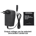 Miniatyrbilde 8 av 8: Universal 30W 3V-12V justerbar spenningsstrømadapter med 6 kontakter (EU-plugg 100-240V)