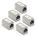 Miniatyrbilde 1 av 5: RJ45 Cat6 Koblingsstykke Pakke med 5 Skjermede Hunn til Nettverk Ethernet Adapter for Forlengelse Ethernet Kabel CAT6 CAT5 CAT5E