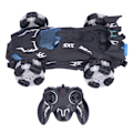 Miniatyrbillede 5 af 8: Fjernbetjent bil 360° Easy Drift 1:12 Seje forlygter Slidstærk stødsikker RC bil til børnSort
