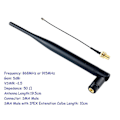 Miniatyrbillede 3 af 5: 4 stk. 915Mhz Antenne 5DBi SMA Han med IPEX Forlængerkabel