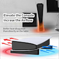 Miniatyrbild 4 av 5: Konsolhållare för skrivbord med maximalt luftflöde, förbättrar värmeavledning, stabil halkfri perfekt passform, horisontellt ställ för PS5-basstativ
