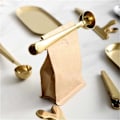 Miniatyrbilde 2 av 5: 2 i 1 Kaffeskje Kaffepulver Måleskje, Rosegull