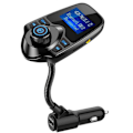 Pikkukuva 1 / 5: Langaton Bluetooth FM-lähetin autoon, radioadapteri, autosarja 1,44 tuuman näytöllä, tukee kaikkia älypuhelimien audiosoittimia, TF/SD-korttia ja USB-autolaturia