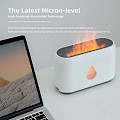 Miniatyrbilde 2 av 5: Eteriske Oljer Diffuser med Flammeeffekt Lys - Luftfukter med 3 Timere og Justerbar Lysstyrke - Diffuser med Fjernkontroll for Hjem, Seng
