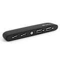 Pikkukuva 1 / 8: 4-porttinen USB-keskitin TYPE-C-liitännällä, sisäänrakennettu kosketus-LED-valo, sopii Tesla Molde 3 2020.6-2021.1 -autoon
