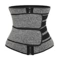 Midjetränare för kvinnor, svettbälte, shapewear för gym grå grey L