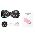 Miniatyrbillede 1 af 8: Mini Cervical Massager Multi-funktionel Genopladelig Puls Skulder Nakke Ryg Massager Sort