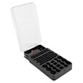 Miniatyrbillede 3 af 8: Multifunktionel 104 gitter 3 lys Batteriopbevaringsboks Organizer containerboks med batteritester