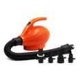 AC Elektrisk Pump för Uppblåsbara Saker Luftmadrass Pump Luftbädd Poolleksak Flotte Båt Snabb Elektrisk Luftpump med 4st Luftmunstycken