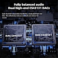 Pikkukuva 5 / 5: BTR13 Bluetooth 5.1 USB Type-C Kuulokevahvistin Musta