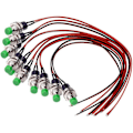Pikkukuva 1 / 4: Mini-hetkellinen painonappikytkimen esisoidotetuilla 20AWG-johdoilla - SPST 2-nastainen päälle/pois-torvikytkin autoon, tietokoneeseen, pöytälamppuun (10 kpl)
