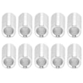 Miniatyrbillede 2 af 8: 10 stk. Aluminiumslegering Afstandsstykke Rund Uden Gevind Afstandsstykke Tilbehør Ydre Diameter 6mm Lang 12mm