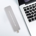 Miniatyrbild 6 av 8: M.2 NVME till Type C Bärbar Metall Silver Mobil Hårddisk SSD Box Fodral Retractable