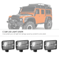 Miniatyrbilde 7 av 8: RC LED-lysdeksel for HSP REDCAT AXAIL scx10 Scale RC Model Crawler LED-lyssett (firkant)