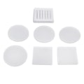 Miniatyrbillede 1 af 8: 7 stk. silikoneform unik udsøgt design elastisk nem afstøbning form håndværk til DIY fremstilling af underlag base