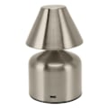Miniatyrbillede 5 af 8: 3W trinløs dæmpning berøringsbord bordlampe 1800mAh trådløs 3 farver genopladelig sengebordslampe til bar sølv