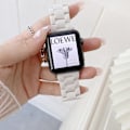 Miniatyrbillede 4 af 5: PC-urrem til smartwatch med metallespænde til Iwatch 1 2 3 4 5 6 7 Se Hvid 38 40 41mm