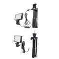 Miniatyrbilde 5 av 8: LED-påfyllingslys Dimbar 6000K USB LED-videolys med justerbart stativ for konferansesamtale Streaming videofotografering