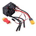 Miniatyrbilde 5 av 8: V2 80A Børsteløs ESC Vanntett Fartskontroller med XT60 til T-kontakt for 1/10 RC-modell