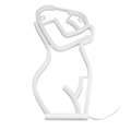 Miniatyrbillede 8 af 8: LED Neon Lys Neon Skilt Krop Form Kunst Væg Dekorativt Lys USB Drevet til Soveværelse Bar Fest BryllupPink Lys
