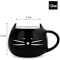 Miniatyrbillede 4 af 5: Sød Keramisk Kat Kaffekrus 35 cl Katteelskere Kitty Te Krus Gaver Til Kvinder Piger Sort
