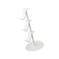 Miniatyrbilde 3 av 8: 3-lags spillkontrollerholder for spillkonsoll, hullet hodetelefonholder, spillkonsollkontrollerholder, stativ, organisator for XBOX, hvit