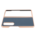 Pikkukuva 2 / 8: Puhelimen suojakotelo Samsung Galaxy Z Fold 4:lle Nano Plating Aito nahka naarmuuntumaton sininen