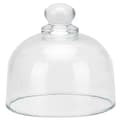 Transparent Glass Støvdeksel for Klokker Ornamenter DIY Dekorasjon Samling