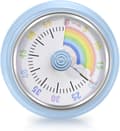 1 pc Visual Timer, Kitchen Timer, 3-inch Magnetic Kitchen Timer 60 Minute Countdown, Battery-Free Mechanical Clock, Time Management Tool for Kids and Adults